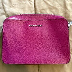 Michael Kors Jet Set Crossbody Large - Berry
